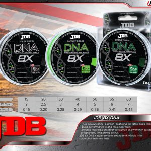 JDB 8X DNA Braided Line – 80lb