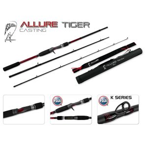 Assassin Allure Tiger Cast 7ft 3-Piece Casting  Travel Rod – X-Heavy
