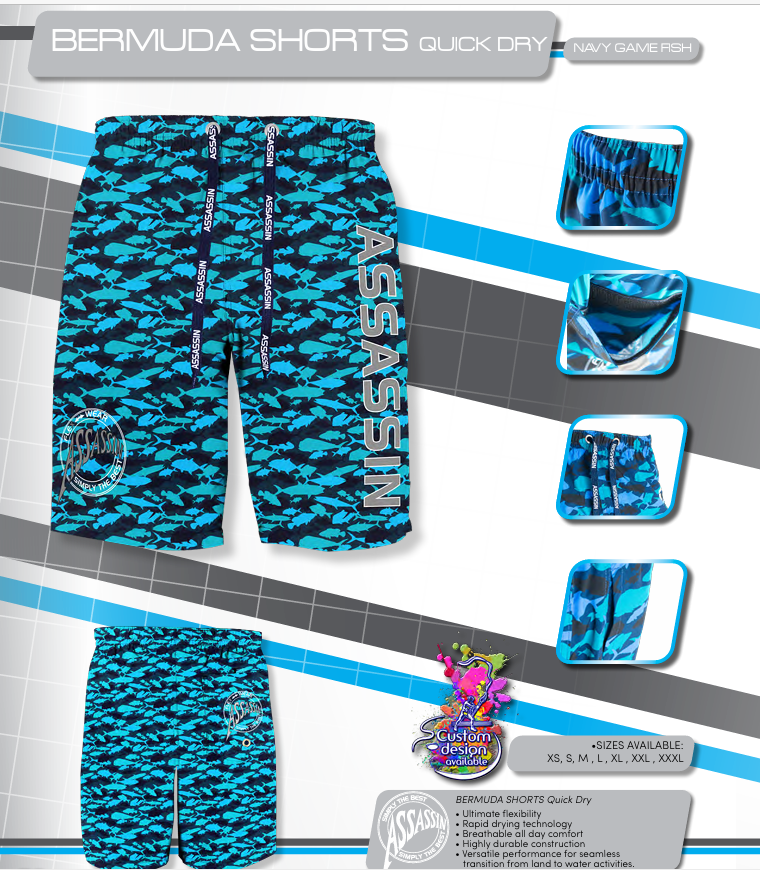 Assassin Bermuda and quick drying Board Shorts - Image 2