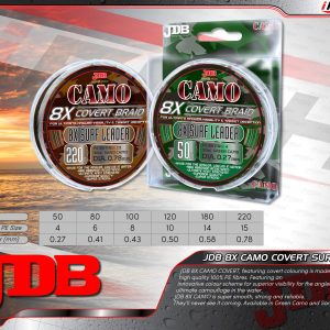 JDB 8X Camo Surf Braided Leader (50m)