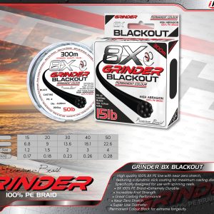 GRINDER 8X BLACKOUT SALTWATER BRAID